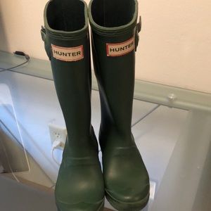 Green Hunter boots